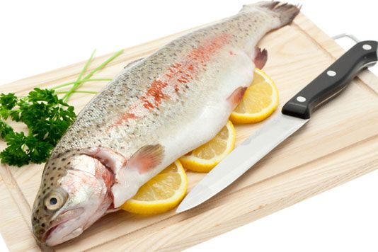 Raw trout